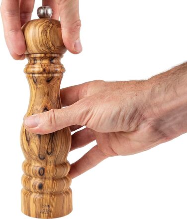 Оливкова деревина i Високоякісний перцевий млин Інструкція з оливкового дерева I з індивідуальним регулюванням помелу I Кухонні аксесуари I Млин для перцю Оливкова деревина, 22