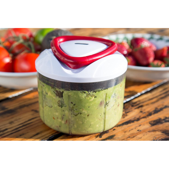 Інструкція з експлуатації універсального подрібнювача Zyliss E910015 Easy Pull, 750 мл, овочерізка, цибулярізка, подрібнювач фруктів і овочів, з надзвичайно гострими лезами в запатентованому швейцарському дизайні 750 мл