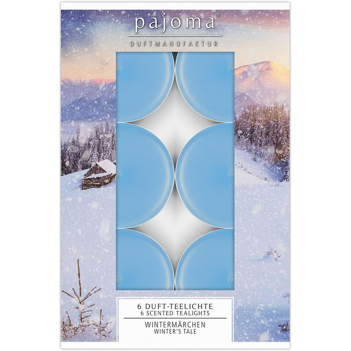 Ароматичних чайних свічок 3x30 шт. ароматичні свічки багато ароматів на вибір висота 1,5 см, Ø 3,5 см (Зимова казка, 6), 90