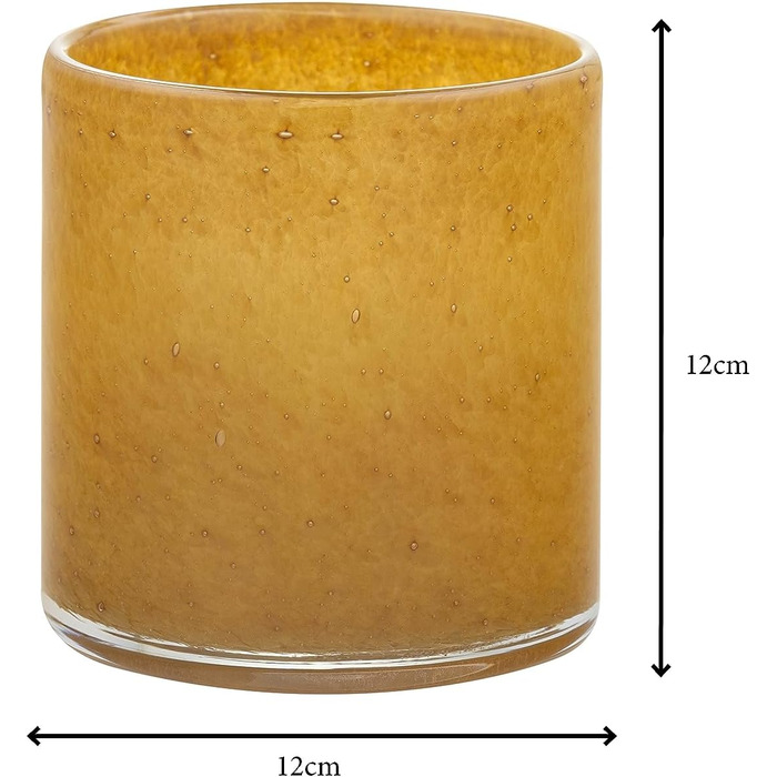Свічник скляний, розмір M, 12 x 12 см Tan SAGA Blomus