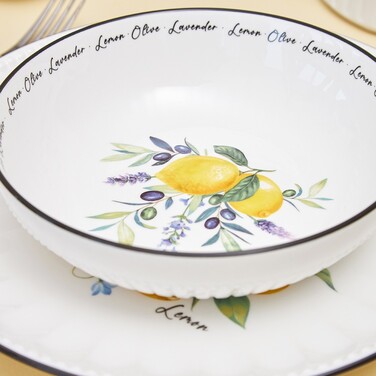 Набор из 2-х глубоких тарелок Fissman 18 см PROVENCE фарфор (13625)