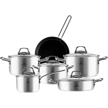 Набор кастрюль Karaca Sophia Высококачественный элегантный ансамбль посуды из 11 предметов с первоклассным качеством изготовления