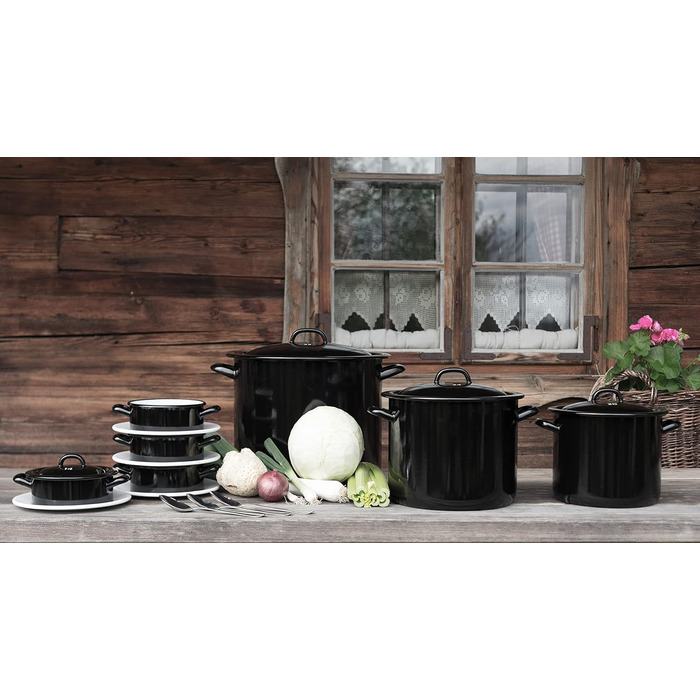 Кастрюля с фланцем 20 см, 4 литра, без крышки,  Riess