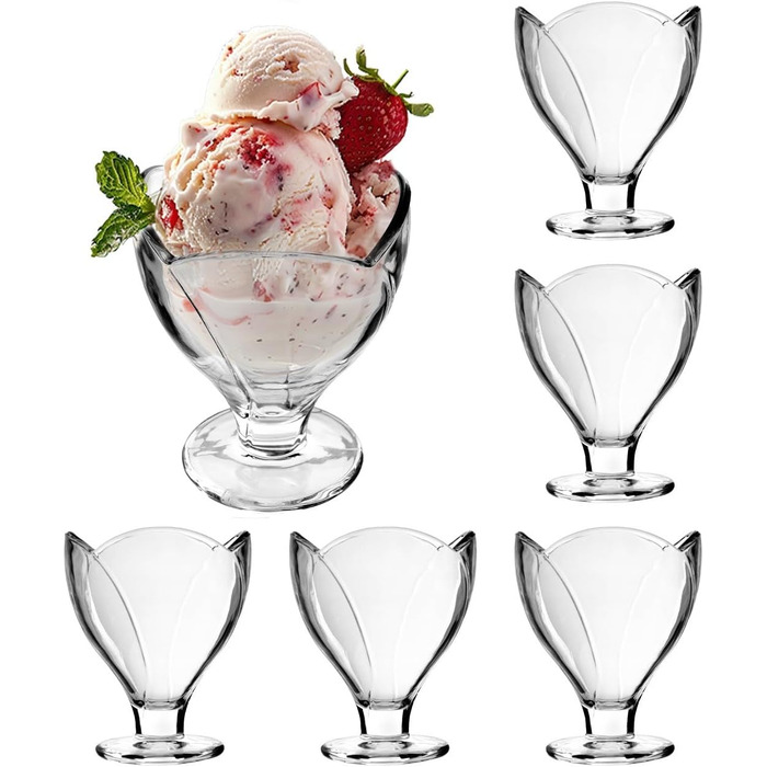 Набір креманок для мороженого 6 шт. 300 мл KADAX