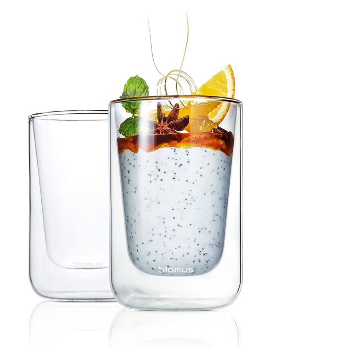 Набор стаканов с двойными стенками 80 мл 2 предмета Nero Blomus