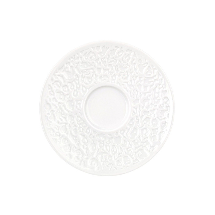 Блюдце комбинированное рельефное 13,5 см, белое Nori-Home Seltmann Weiden