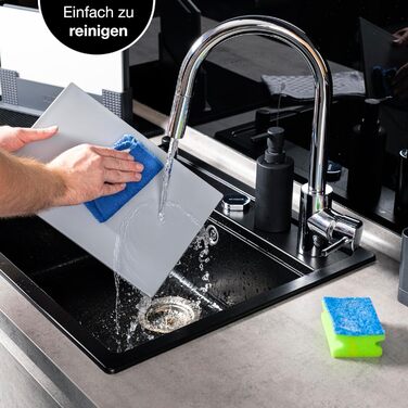 Набір обробних дошок 32 x 22 см з підставкою, 3 предмети, сірі Moritz & Moritz