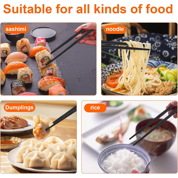 Палички для їжі зі скловолокна для суші 2 пари YNOYMO