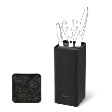 Подставка для кухонных ножей Fissman 10x10x22 см пластик (12881)