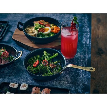 Сковорода для подачи 15.5*4 см, 600 мл, круглая, металлическая, Black Vintage Steel, GenWare