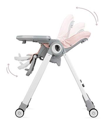 Дитячий стільчик для годування з 4 колесами та функцією гальма від 6 місяців Momi