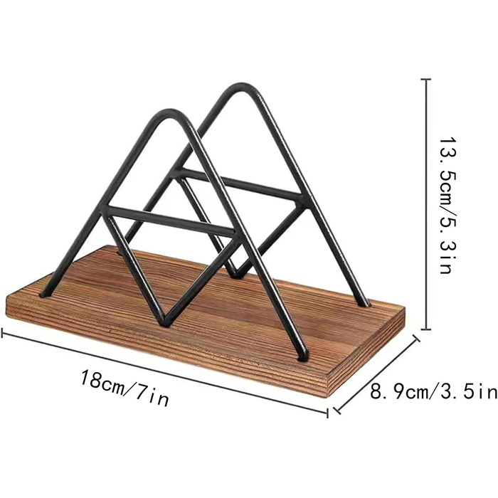 Тримач для серветок дерев'яний вінтажний Eruceky