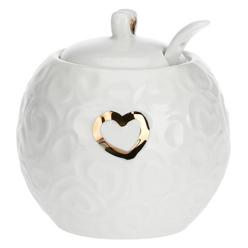 Цукорниця La Porcellana Bianca VALENTINO ORO, порцеляна, 270 мл