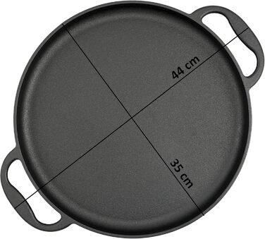 Сковорода чавунна 35 см BBQ-Toro