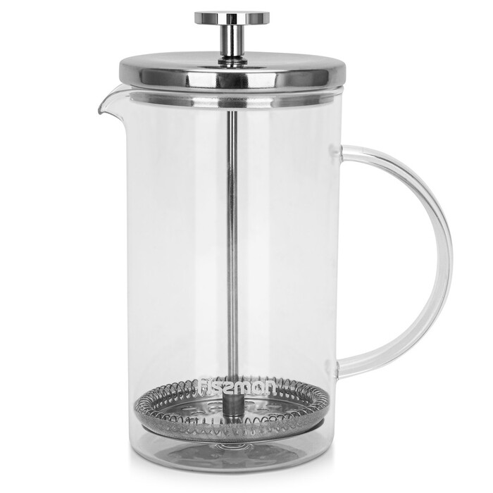 Заварювальний чайник з поршнем Fissman AFFOGATO 800 мл скляна колба (9099)