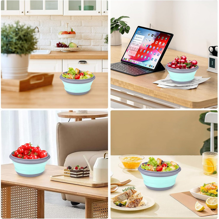 Складана миска з кришкою 3 шт Goxiry