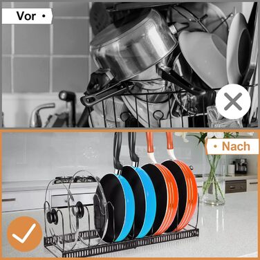 Підставка для посуду розсувна 58,8 x 18 см, на 7 відділень, темно-коричнева MASTERTOP