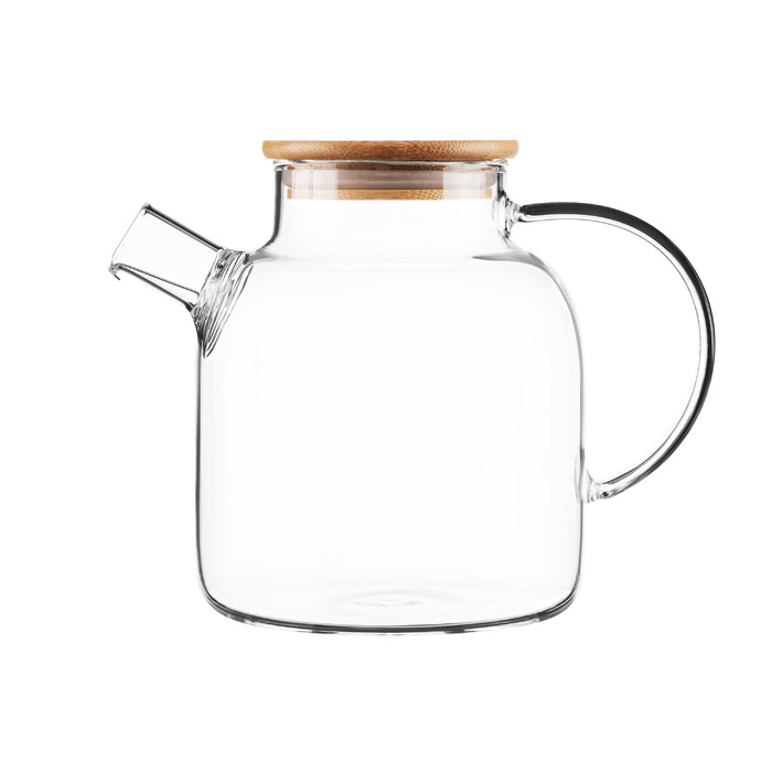 Чайник ARDESTO Midori, 1500мл, боросиликатное стекло, бамбук, прозрачный