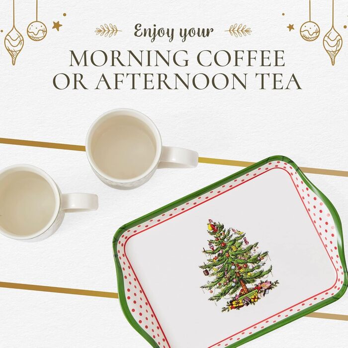 Набір чашок з підносом, порцеляна Spode