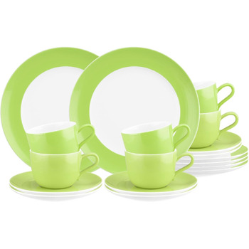 Кавовий сервіз на 6 персон, 18 предметів, салатовий Liberty Pure Colors Seltmann Weiden