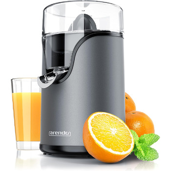 Соковижималка - Ручна соковижималка з нержавіючої сталі - механічна соковижималка - соковижималка для апельсинів Соковижималка для цитрусових ручна з важелем - для апельсинів, грейпфрутів, цитрусових - суцільна конструкція (B антрацит)