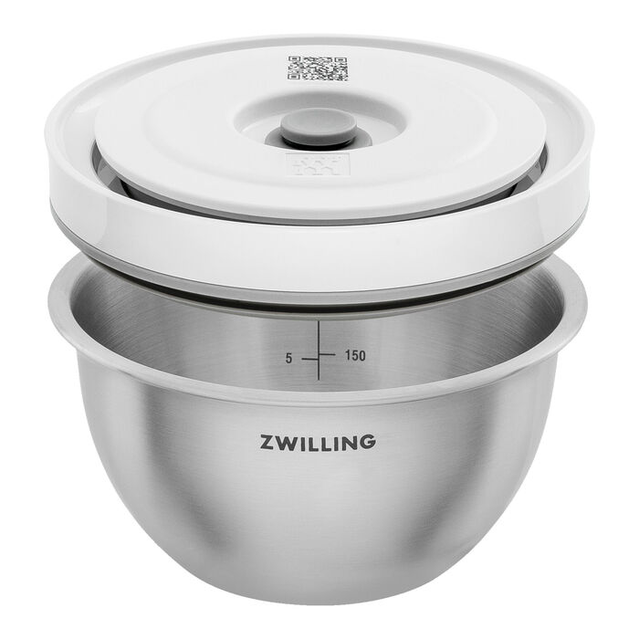 Набір мисок з вакуумними кришками, 6 предметів, нержавіюча сталь Fresh & Save Zwilling