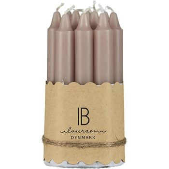 Набір з 10 тонких конічних свічок 1,3 х 10 см, блідо-рожевий IB Laursen