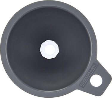 Набір лійок Fackelmann, воронка для наповнення пляшок і склянок (колір сірий), кількість 3 шт., (Ø 11 см)