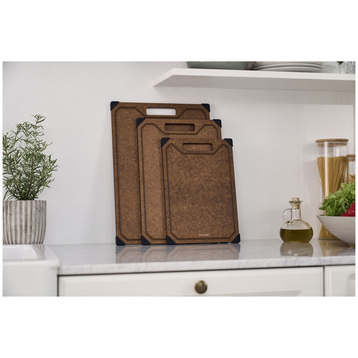 Обробна дошка 37 x 25 см, деревоволокно, коричневий Zwilling