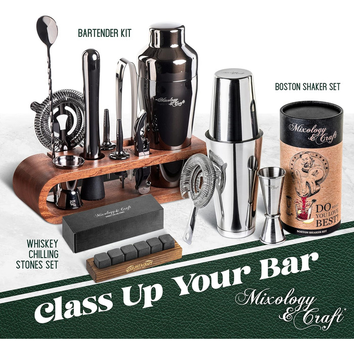 Коктейльний набір з 10 предметів Mixology & Craft