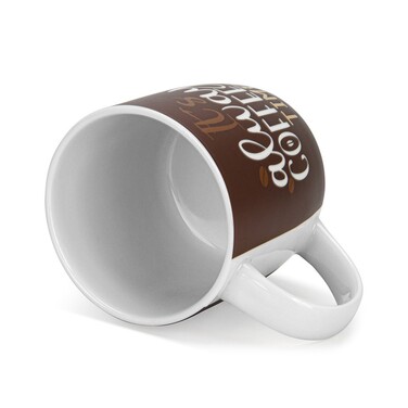 Набір з 2-х кухлів Fissman 310 мл IT'S ALWAYS COFFEE TIME порцеляна (3712)