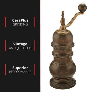 Помел регулюється від дрібного до грубого, Керамічна шліфувальна машина Zassenhaus Зроблено в Німеччині , Ідеально підходить для великих кількостей , Вже попередньо наповнений