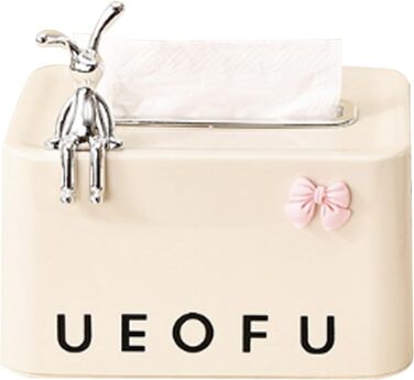 Диспенсер для серветок 18,8 x 12,5 x 10,4, бежевий Qurygin