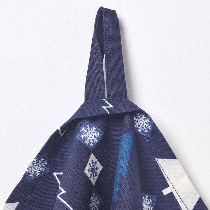 Набор из 3 рождественских кухонных полотенец 50 x 70 см, синий/белый Homescapes