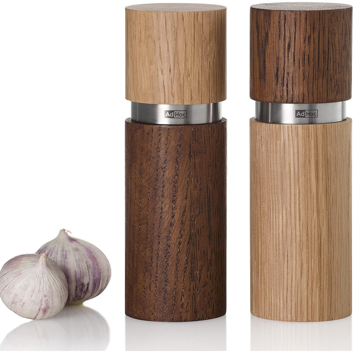 Млин для перцю та солі 15 см, набір 2 предмети, дуб темний/дуб світлий Textura AdHoc