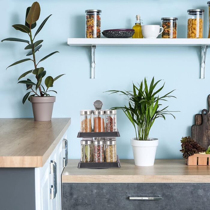 Обертова підставка на 16 баночок для спецій Relaxdays