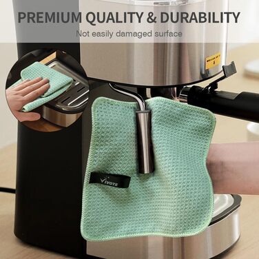 Кухонні рушники VIVOTE, рушники для гостей, подарункові, 40x60 см, 2 шт., м&39які кухонні рушники, абсорбуючі рушники (зелені, 20 x 20 см, 8 шт.)