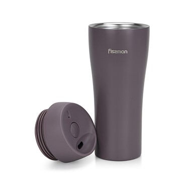 Термокухоль Fissman 420 мл, колір коричнівий нержавіюча сталь (9890)