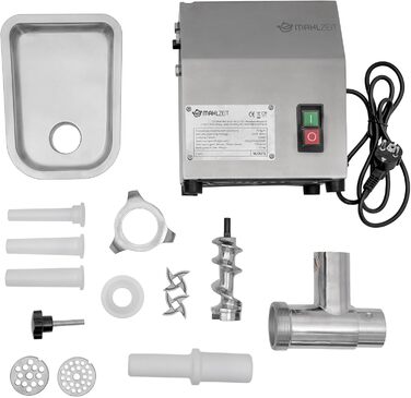 М'ясорубка професійна 250 Вт з насадками для ковбаси Mahlzeit