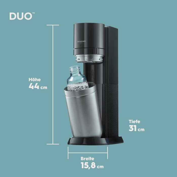 Набір для газування води, 6 предметів, чорний Duo SodaStream