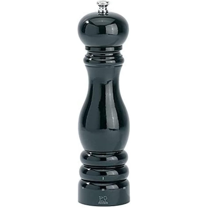 Ручний млин для перцю Peugeot Paris, регулювання помелу u'Select, висота 22 см, дерево, чорний, 23720 22 см Чорний лакований