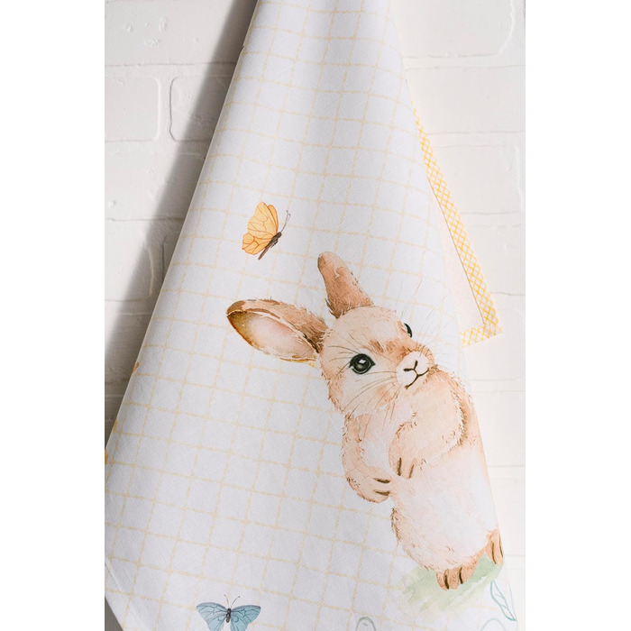 Набір з 3 багатоцільових кухонних рушників Maison d&39 Hermine Rural Christmas, 100 бавовна Барні рушники День подяки/Різдво (50 см x 70 см) (13 - Великодні роси)