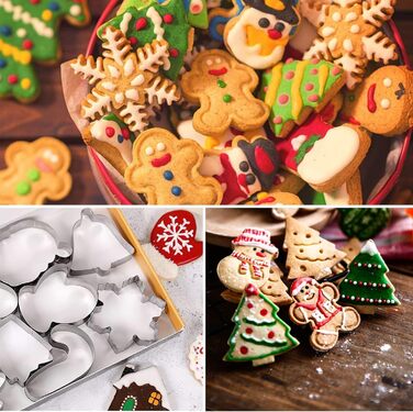 Різдвяні формочки для печива з нержавіючої сталі, 26 шт. chimoo