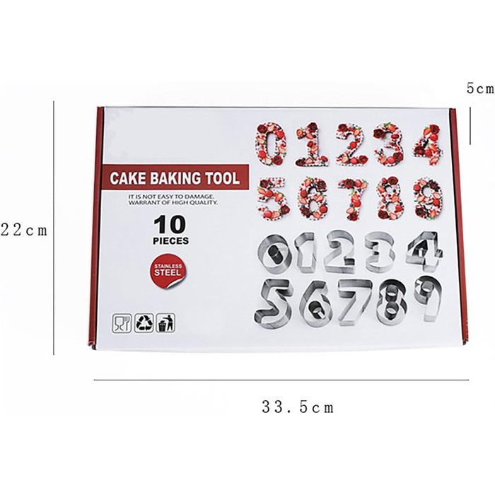 Набір формочок для печива у формі пряникового будиночка, FantasyDay, 10 шт. , формочки для печива з нержавіючої сталі, різдвяні формочки для тематичних тортів, тортів на день народження, помадного печива, сендвічів (10 шт.)