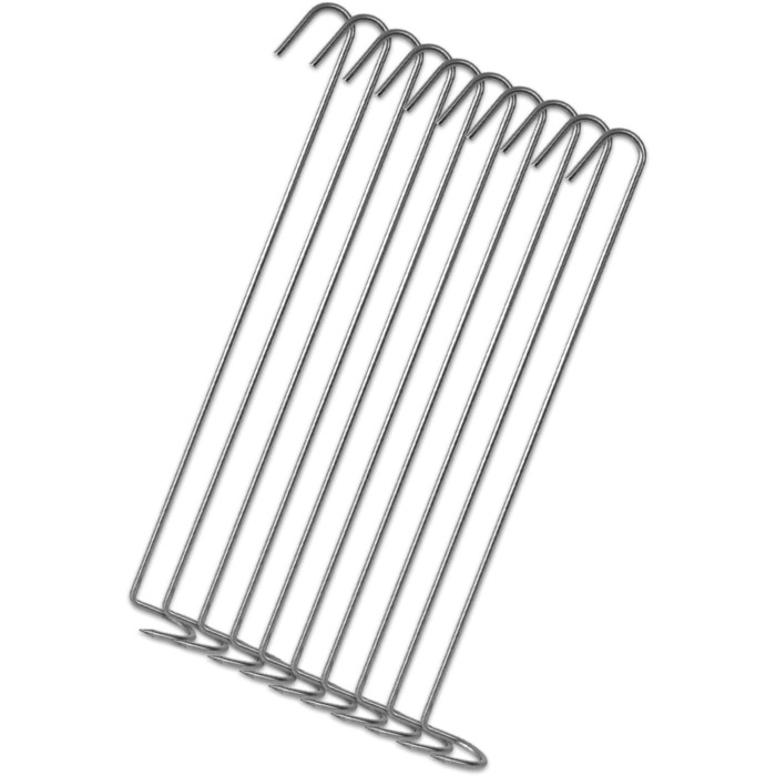 Набір гачків для коптильні з нержавіючої сталі 10 шт 24 см A&N