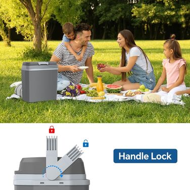 Автохолодильник 24 л 52 Вт сірий Aikku