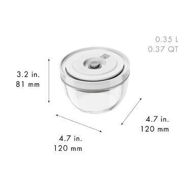 Набір мисок з вакуумними кришками, 6 предметів, прозоре скло Fresh & Save Zwilling