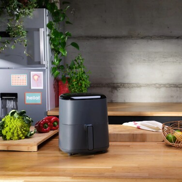 Tefal Мультипіч Easy Fry Max, 1500Вт, чаша-5л, сенсорне керув., 10 програм, пластик, чорний