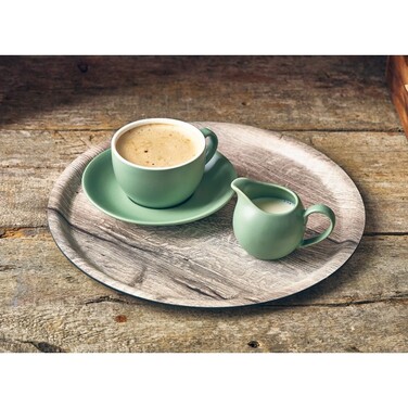 Блюдце 16 см, зеленое матовое, Matt Sage, Color Tea, GenWare