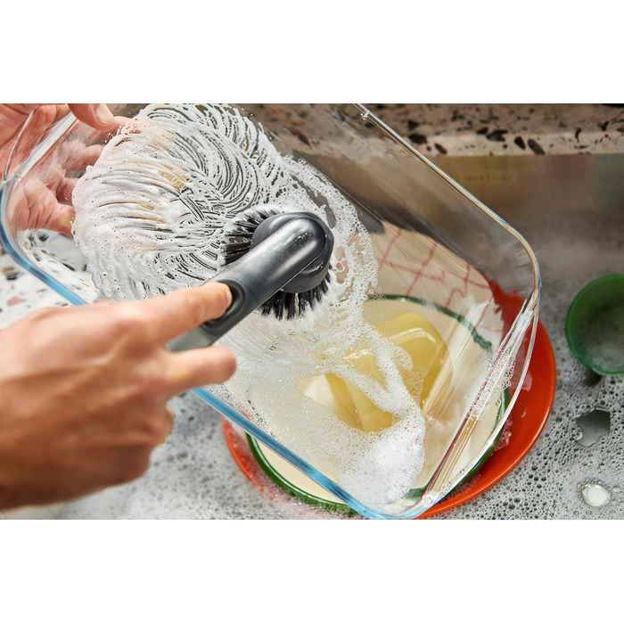 Щетка для мытья посуды с дозатором для мыла и сменной головкой 25,5x3,3x6 Joseph Joseph